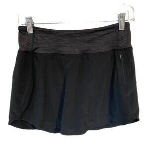 Outdoor Voices Hudson 4” Skort Womens Size S Black Pull On Skirt With Shorts